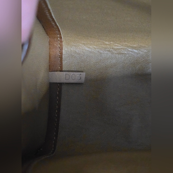 Celine Brown & Gold Vintage Signiture Monogram Small Clutch/Crossbody (EUC)(D03) - Picture 8 of 9